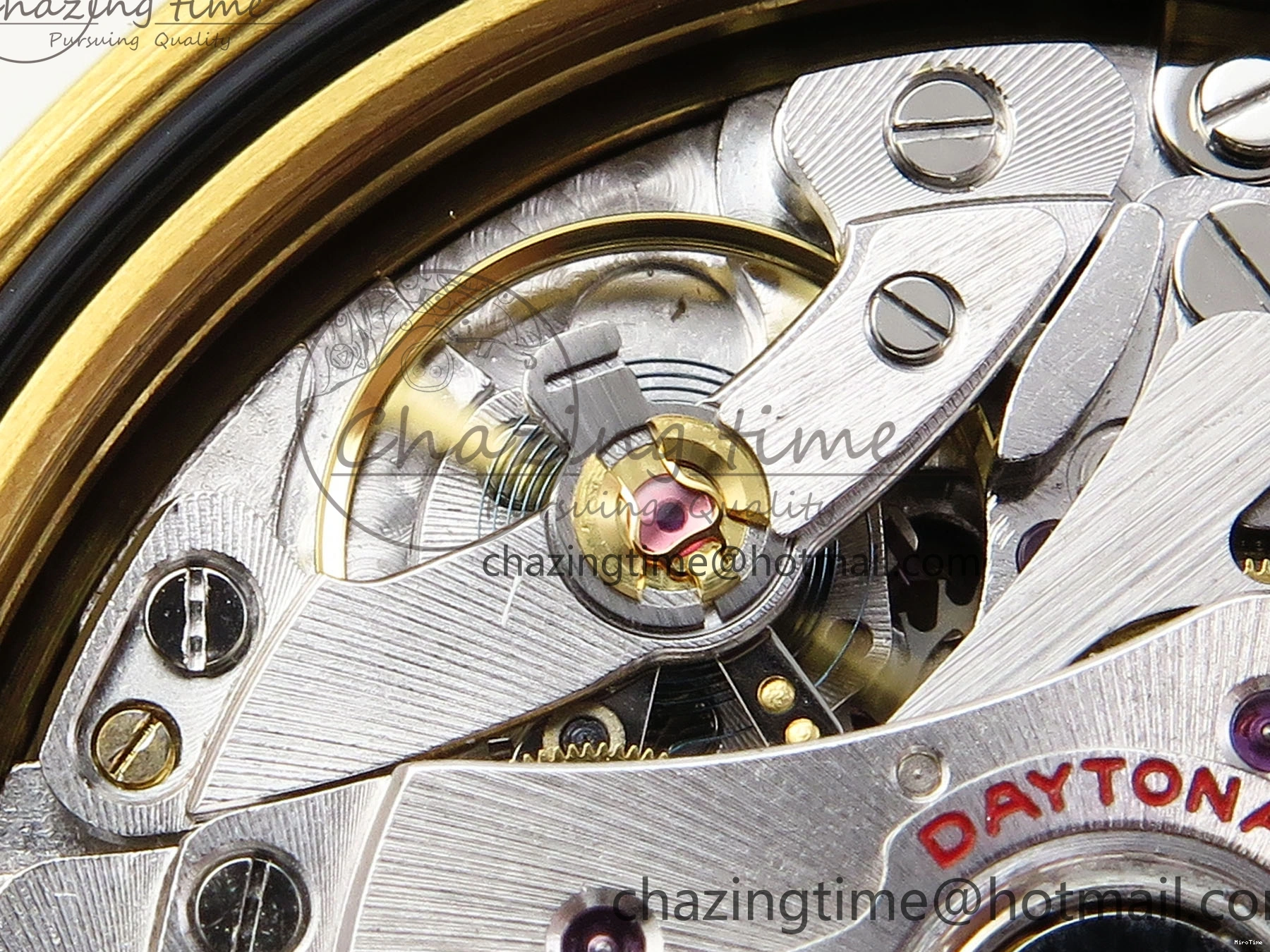 MiroTime 0103 DAYTONA 116518 APSF 1:1 BEST EDITION BLACK DIAL ON OYSTERFLEX RUBBER STRAP SH RelaxedFit 1782